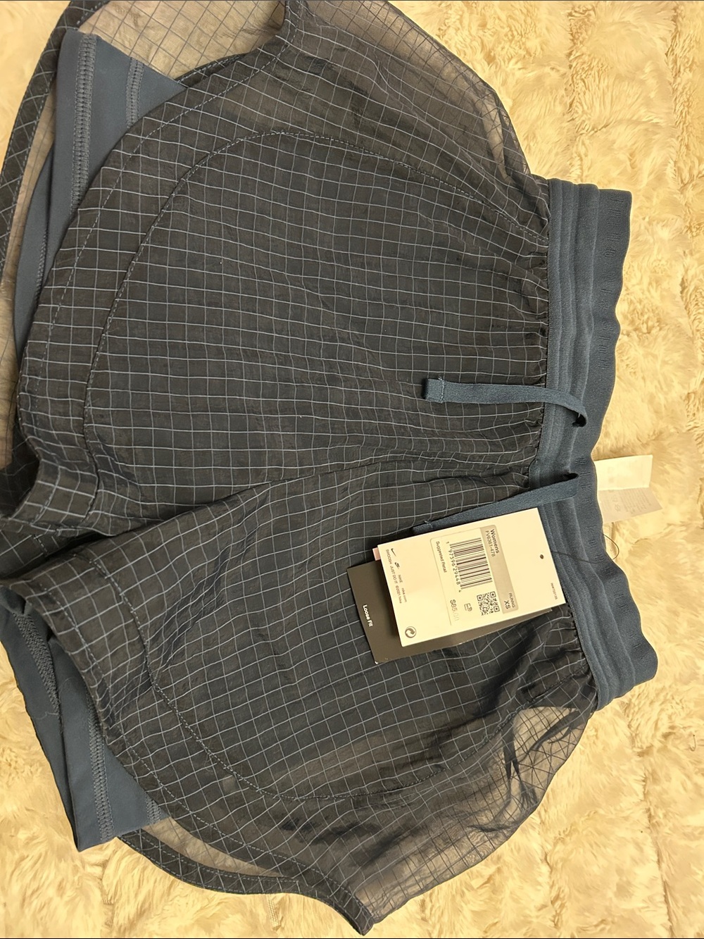 Nike Blue Grid Athletic Shorts